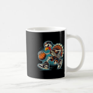 Autumn Pumpkin Fall Basketball Thanksgiving Womens Coffee Mug