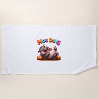Autumn Pumpkin Fall Foliage Festival! MOO DENG Bab Beach Towel