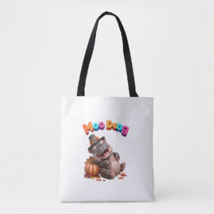 Autumn Pumpkin Fall Foliage Festival! MOO DENG Bab Tote Bag