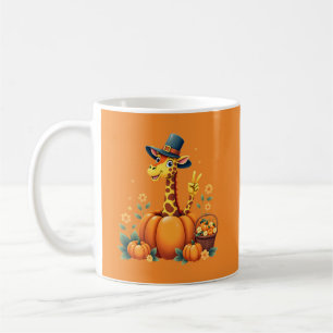 Autumn Pumpkin Fall Giraffe Thanksgiving Womens Me Coffee Mug