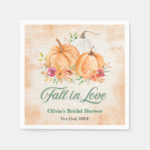 Autumn Pumpkin Fall in Love Bridal Shower