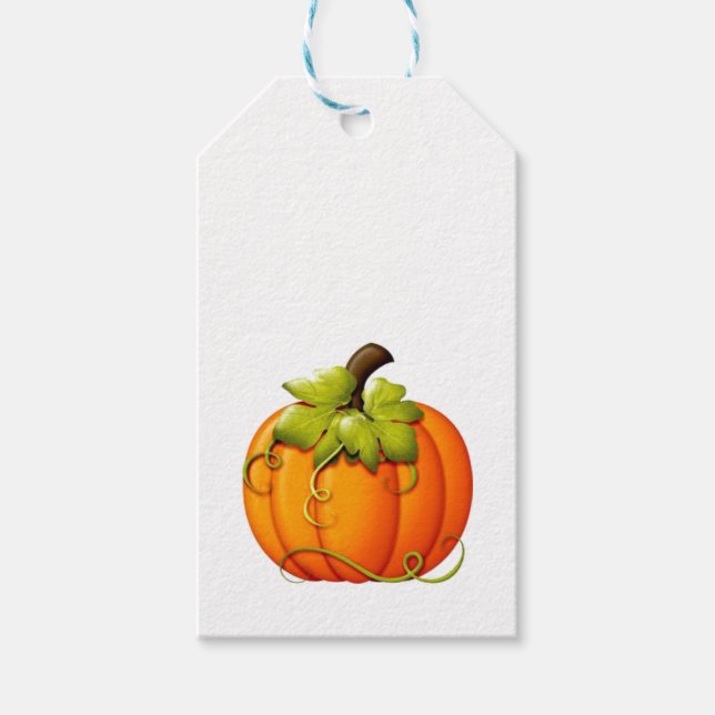 Autumn Pumpkin Gift Tag (Front)