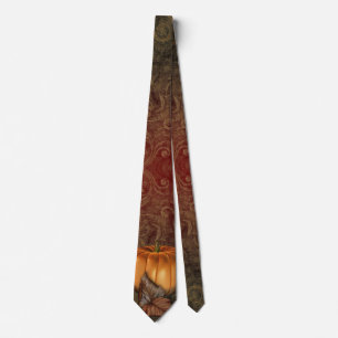 Autumn Pumpkin Halloween Tie