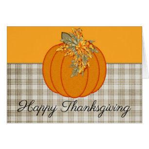 Autumn Pumpkin Happy Thanksgiving Card 1