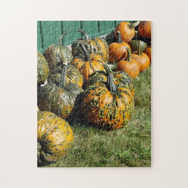 Autumn Pumpkin Harvest Jigsaw Puzzle (Vertical)