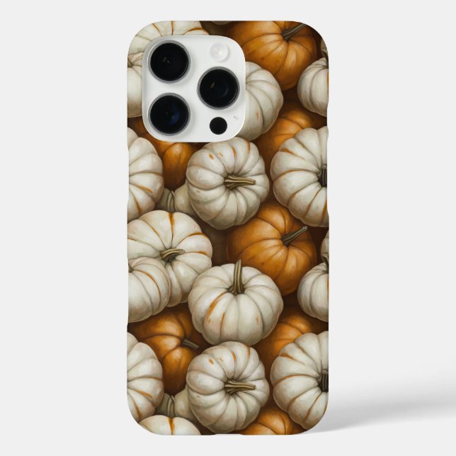 Autumn Pumpkin Harvest Pattern | Rustic Fall  Case-Mate iPhone Case (Back)