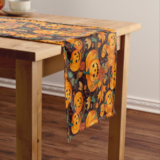 Autumn Pumpkin Harvest Table Runner