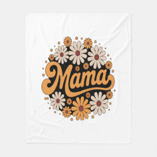 Autumn Pumpkin Mama Fleece Blanket