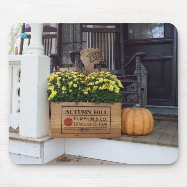 Autumn Pumpkin - Martha's Vineyard Mouse Pad (Front)