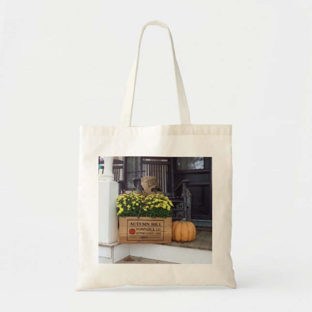 Autumn Pumpkin - Martha's Vineyard Tote Bag (Front)