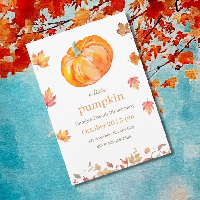 Autumn Pumpkin Party Invite (Creator Uploaded)