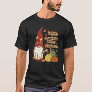 Autumn Pumpkin Patch Gnome Fall Family Pajama Than T-Shirt