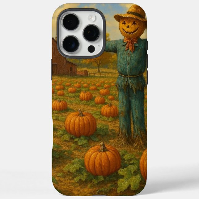autumn pumpkin patch & scarewcrow Case-Mate iPhone case (Back)