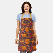 Autumn Pumpkin Personalised Apron