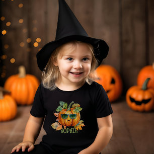 Autumn Pumpkin Personalised Toddler Halloween T-Shirt