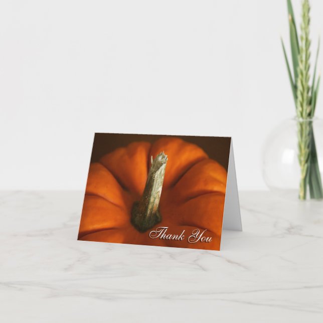 Autumn Pumpkin Photo Thank You (Front)