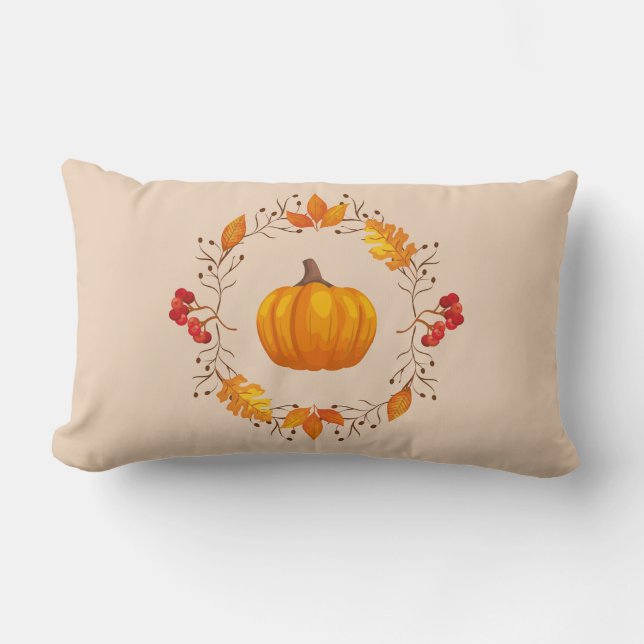 Autumn Pumpkin Pillow (Front)