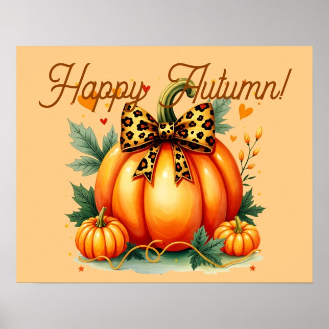 Autumn Pumpkin Poster (Front)
