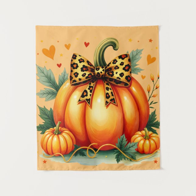 Autumn Pumpkin  Tapestry (Front)