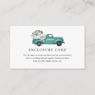 Autumn Pumpkin Truck Enclosure Card