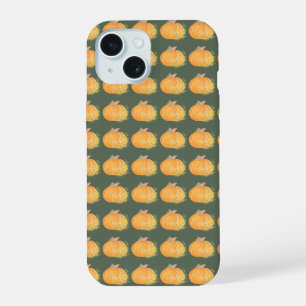 Autumn Pumpkin Watercolor Art iPhone 15 Case