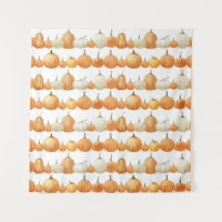 Autumn Pumpkin: Watercolor Illustration Pattern