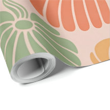 Autumn Pumpkin Wrapping Paper Pattern  Fall Season