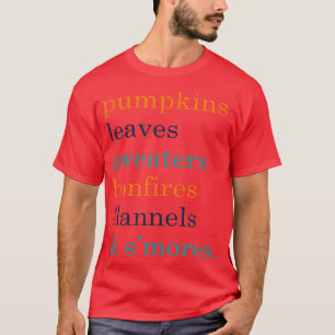 Autumn PumpkinFall Tshirt for Women with Sayings