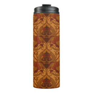 Autumn Pumpkins and Vines Thermal Tumbler