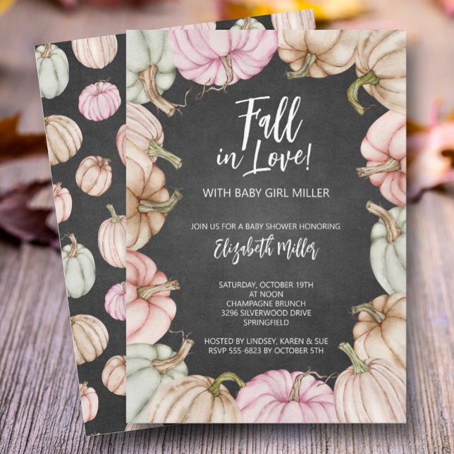 Autumn Pumpkins Baby Shower Invitation (Creator Uploaded)