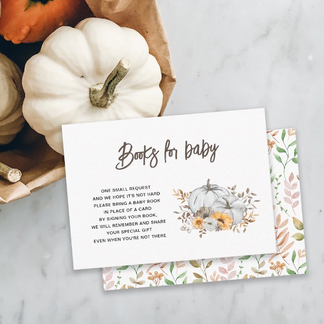 Autumn Pumpkins Books for Baby Enclosure Card (Creator Uploaded)