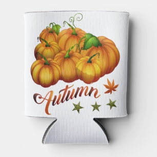 Autumn pumpkins         can cooler
