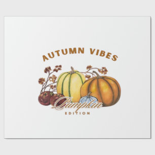 Autumn pumpkins Classic T-Shirt.png Wrapping Paper