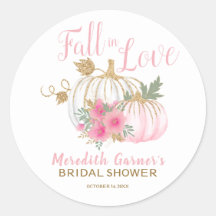 Autumn Pumpkins Fall in Love Bridal Shower