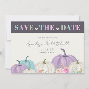 Autumn Pumpkins Fall Save The Date