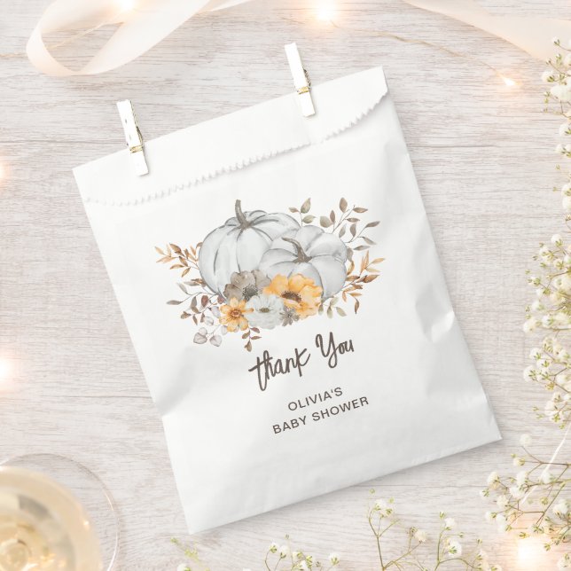 Autumn Pumpkins Favour Bag (Clipped)