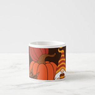 Autumn Pumpkins Gnome Spice Card Espresso Cup