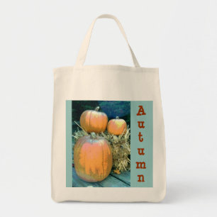 Autumn Pumpkins Groceries Tote Bag