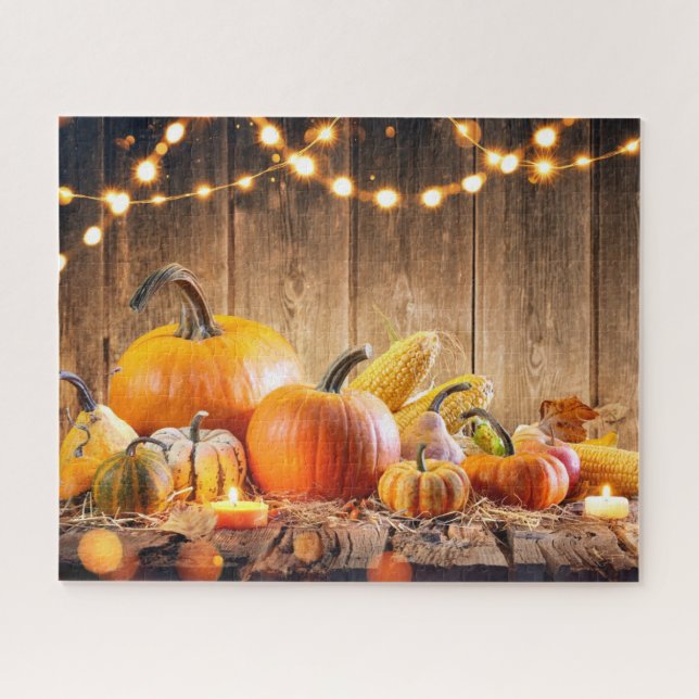 Autumn Pumpkins Jigsaw Puzzle (Horizontal)