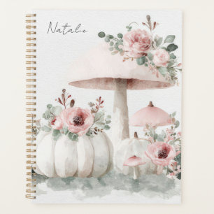 Autumn Pumpkins, Mushrooms and Flowers  Planner