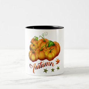 Autumn pumpkins     Two-Tone coffee mug