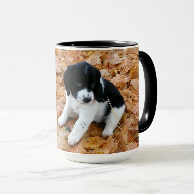 Autumn Puppy Mug (Front Right)