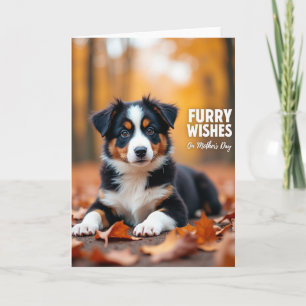 Autumn Puppy Portrait Card