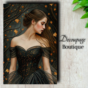 Autumn Queen Decoupage Tissue Paper