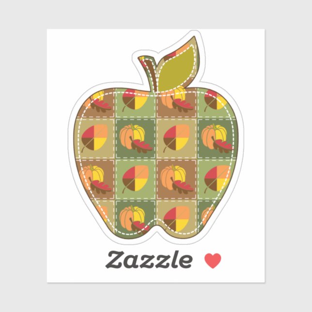 Autumn Quilt Contour Sticker (Sheet)