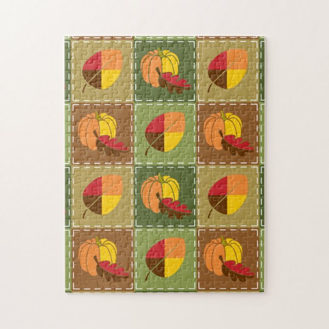Autumn Quilt Puzzle (Vertical)