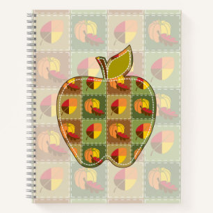 Autumn Quilt Spiral Notebook