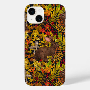 Autumn Rabbit on black Case-Mate iPhone 14 Case