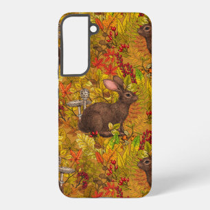 Autumn Rabbit on ochre Samsung Galaxy Case