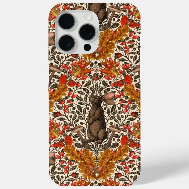 Autumn rabbit on off white Case-Mate iPhone case (Back)